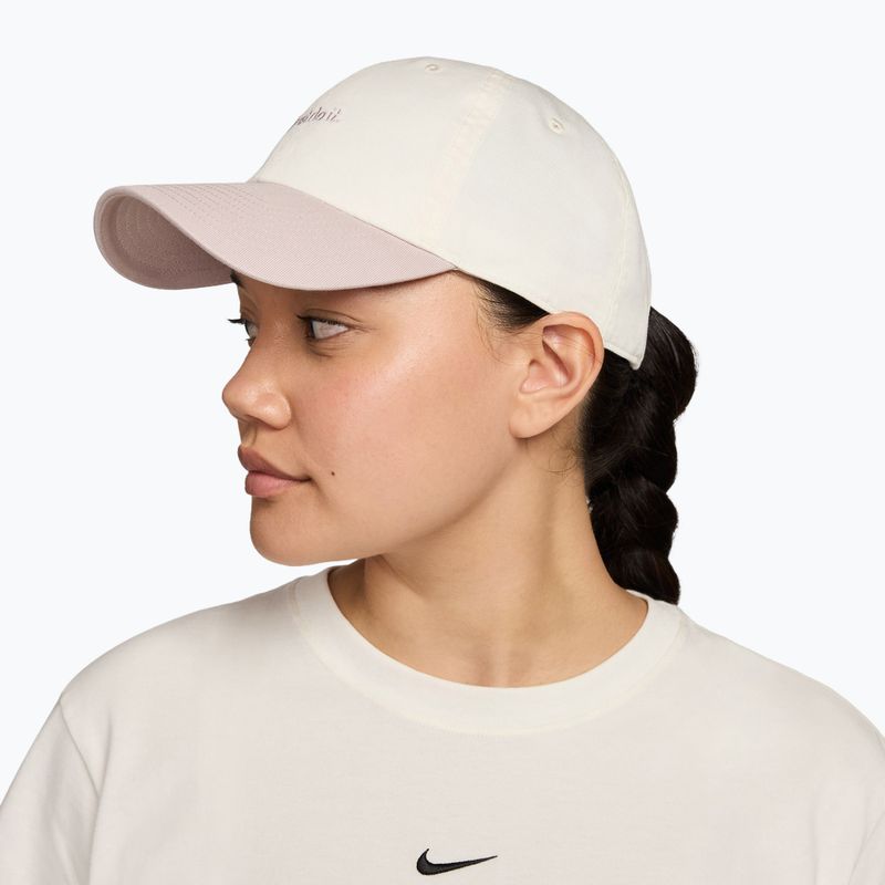 Czapka z daszkiem Nike Club Unstructured JDI sail/particle rose/particle rose 3