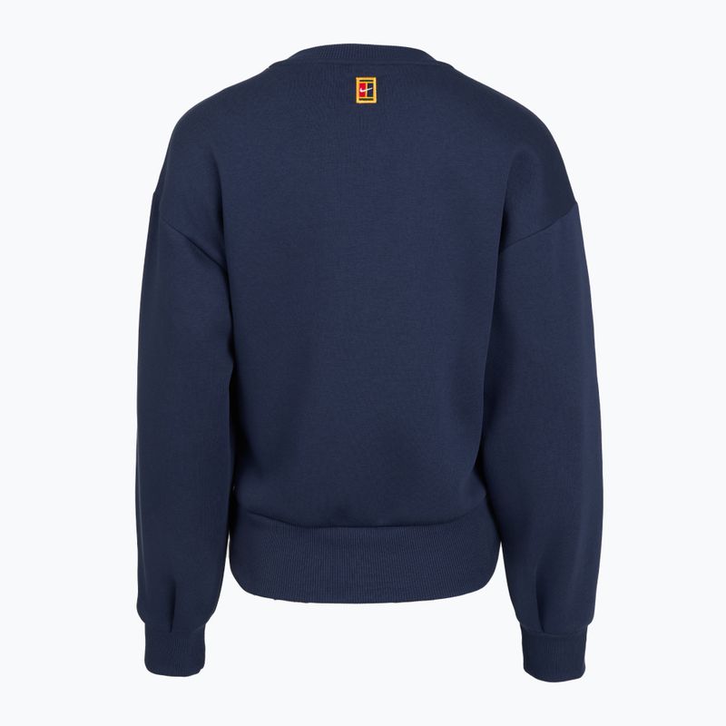 Bluza damska Nike Court Collection French Terry Crew Neck midnight navy/sail 5