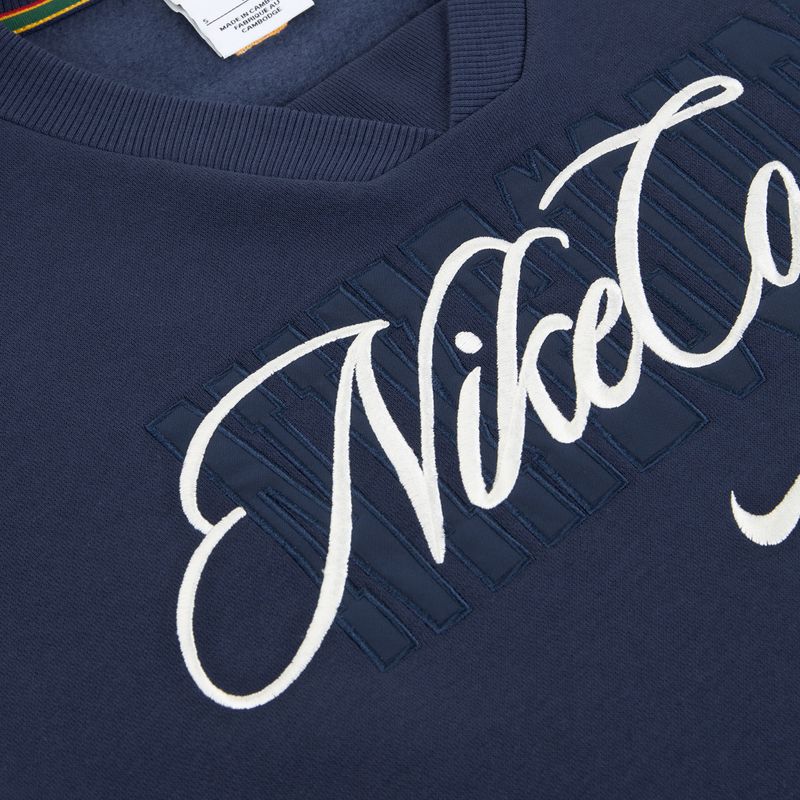 Bluza damska Nike Court Collection French Terry Crew Neck midnight navy/sail 6