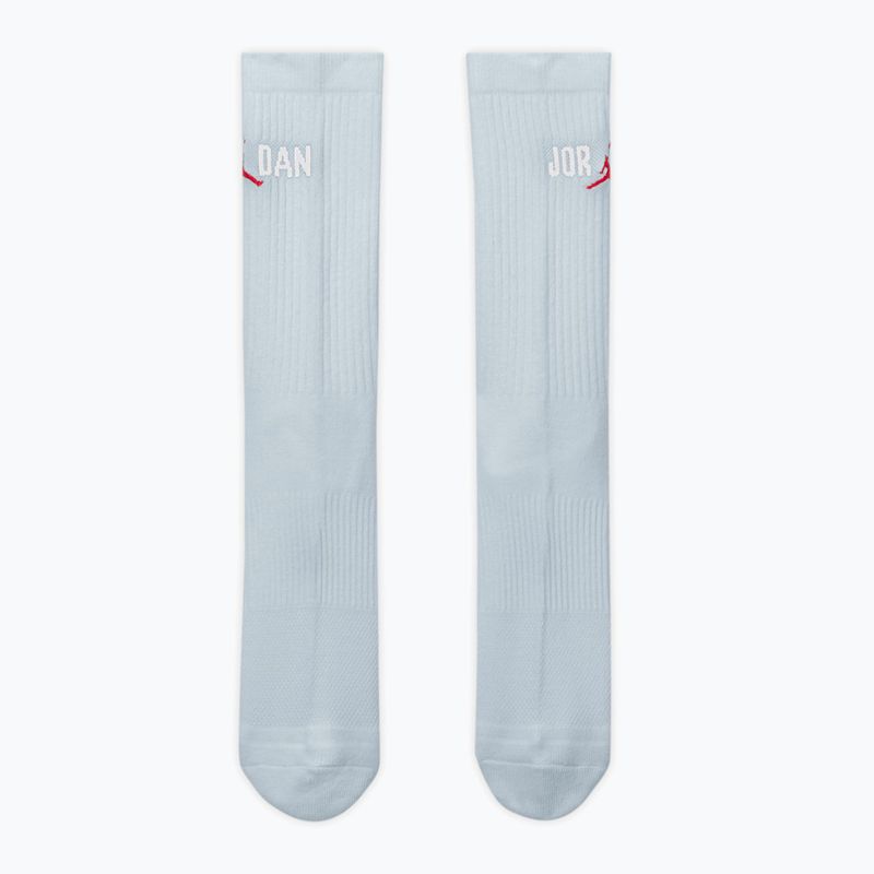Skarpety Jordan Everyday Crew 1 para aura/white/university red 2