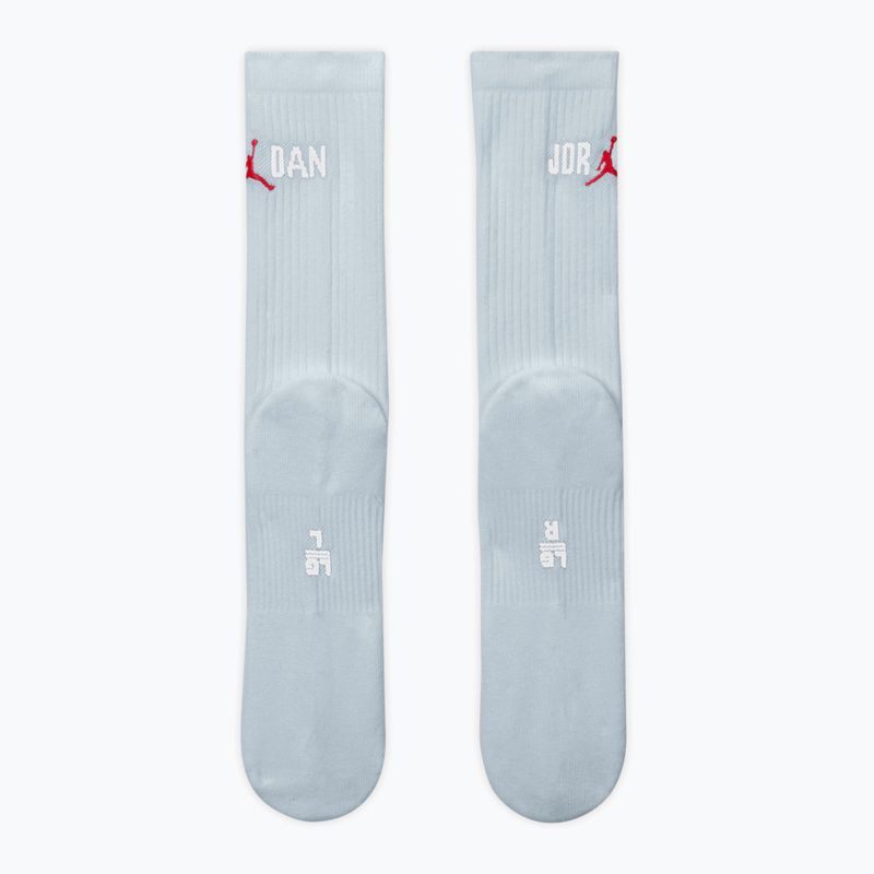Skarpety Jordan Everyday Crew 1 para aura/white/university red 3