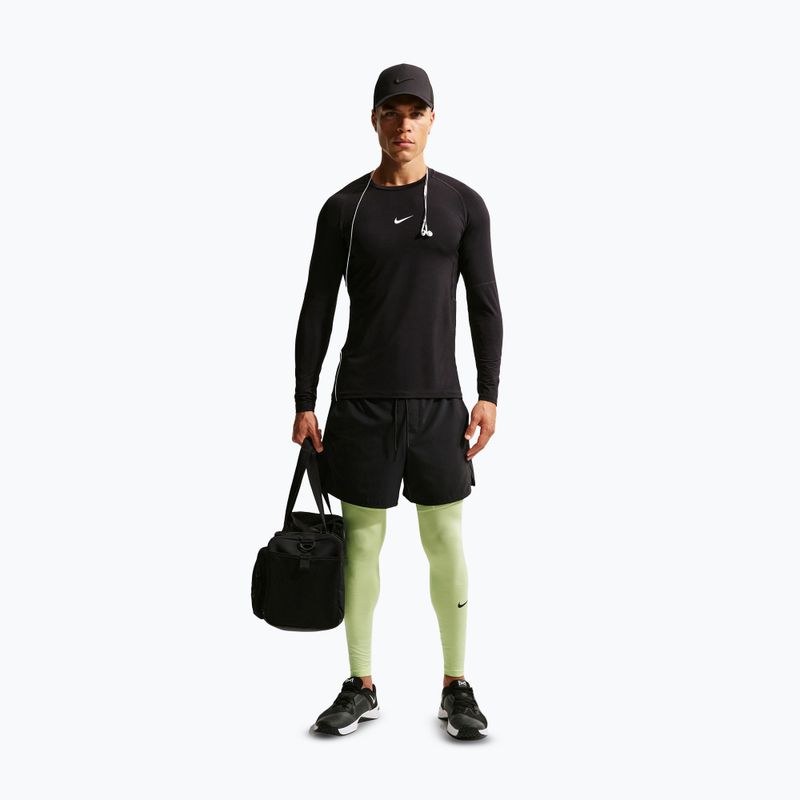 Legginsy treningowe męskie Nike Pro Dri-Fit Tight Fitness light liquid lime/black 2