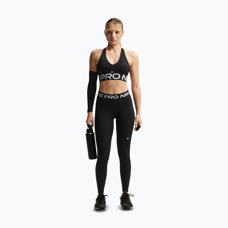 Legginsy damskie Nike Pro Mid-Rise Full black/white 2