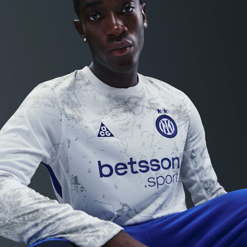 Longsleeve piłkarski męski Nike Inter Milan Stadium SE white/white/hyper blue 8