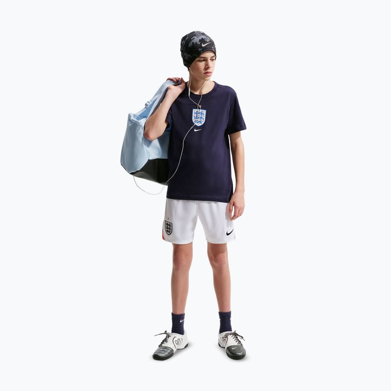 Spodenki piłkarskie dziecięce Nike England 2026 Stadium Home white/speed red/obsidian/obsidian 2