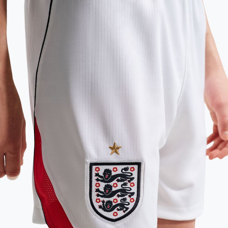 Spodenki piłkarskie dziecięce Nike England 2026 Stadium Home white/speed red/obsidian/obsidian 4