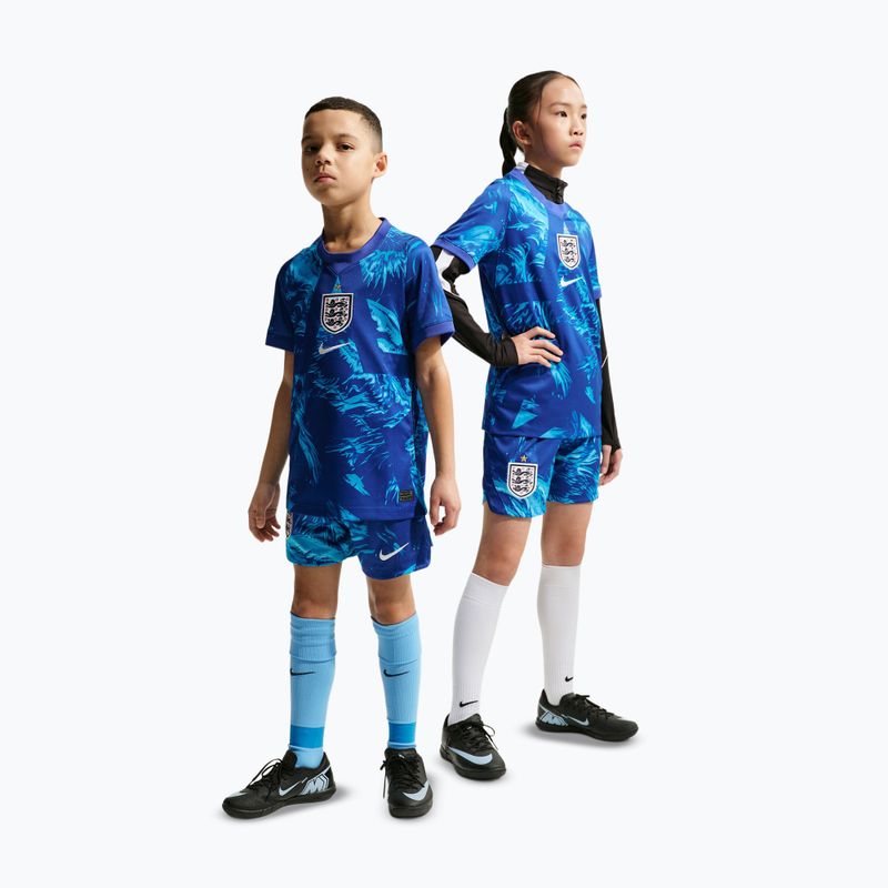 Spodenki piłkarskie dziecięce Nike England 2026/27 Stadium Goalkeeper astronomy blue/black/white 2