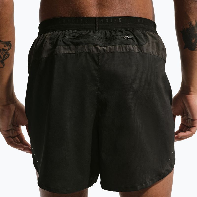 Spodenki do biegania męskie Nike Stride Dri-Fit Brief-Lined 5" off noir/black/black 4