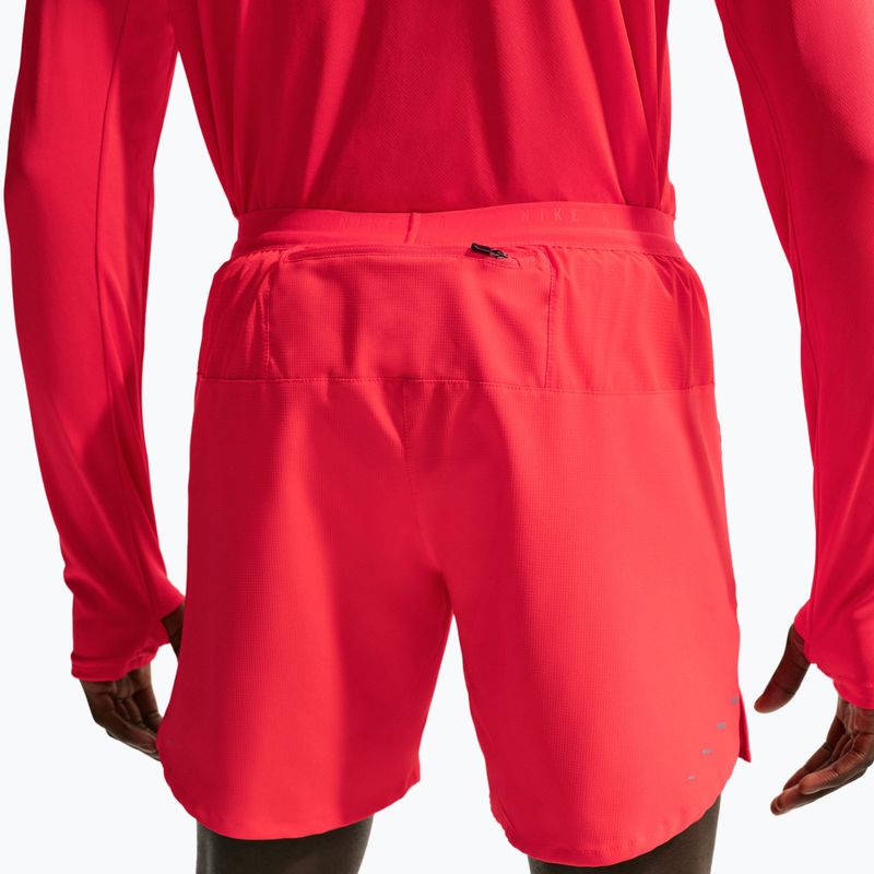 Spodenki do biegania męskie Nike Stride Dri-Fit Brief-Lined 7" light crimson 4