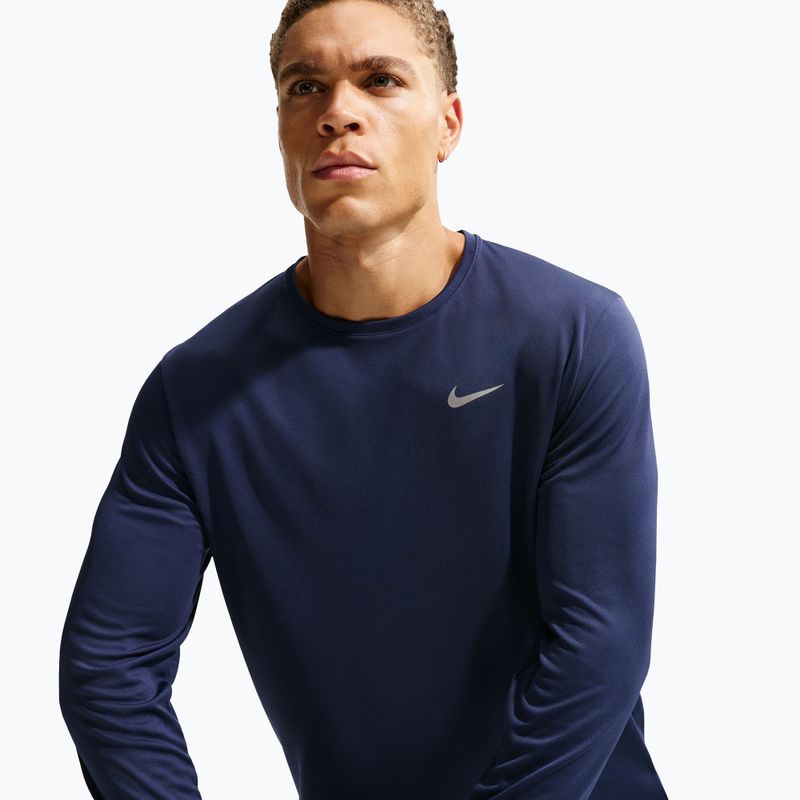 Longsleeve do biegania męski Nike Miler Dri-Fit UV midnight navy 6
