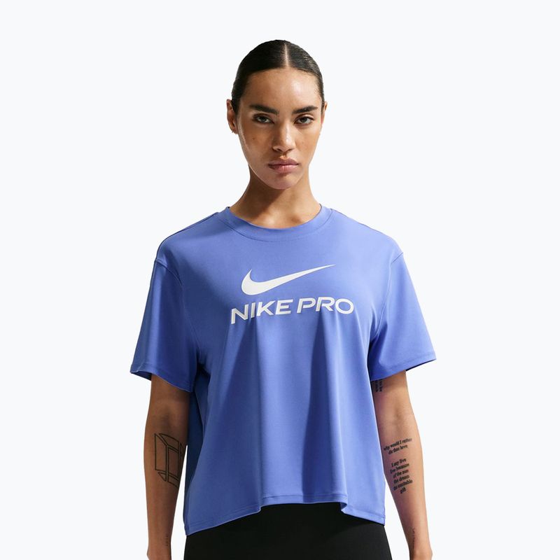 Koszulka treningowa damska Nike Pro Dri-Fit Loose sapphire/white
