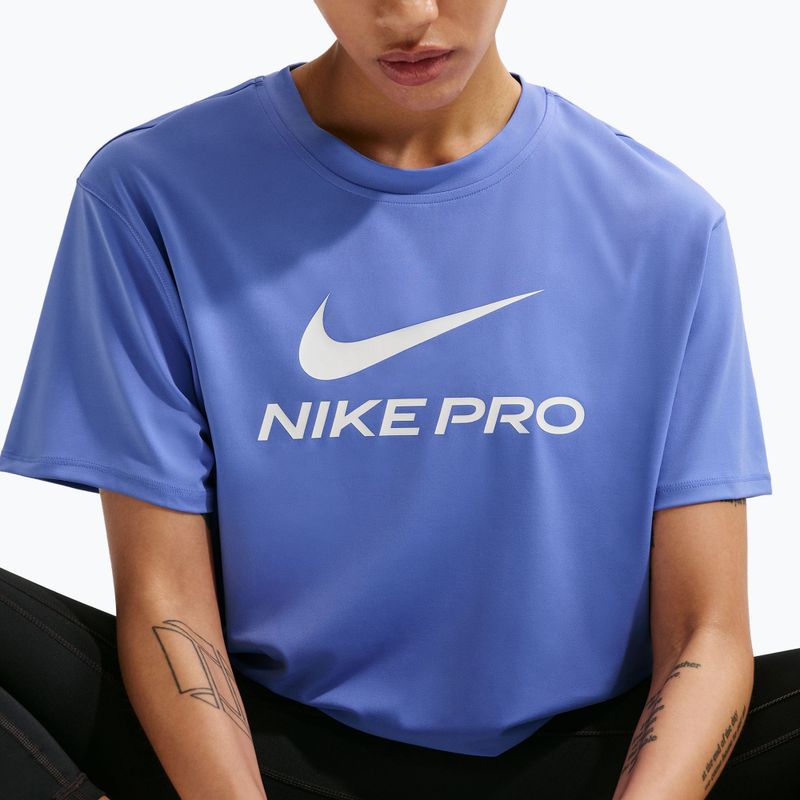 Koszulka treningowa damska Nike Pro Dri-Fit Loose sapphire/white 5