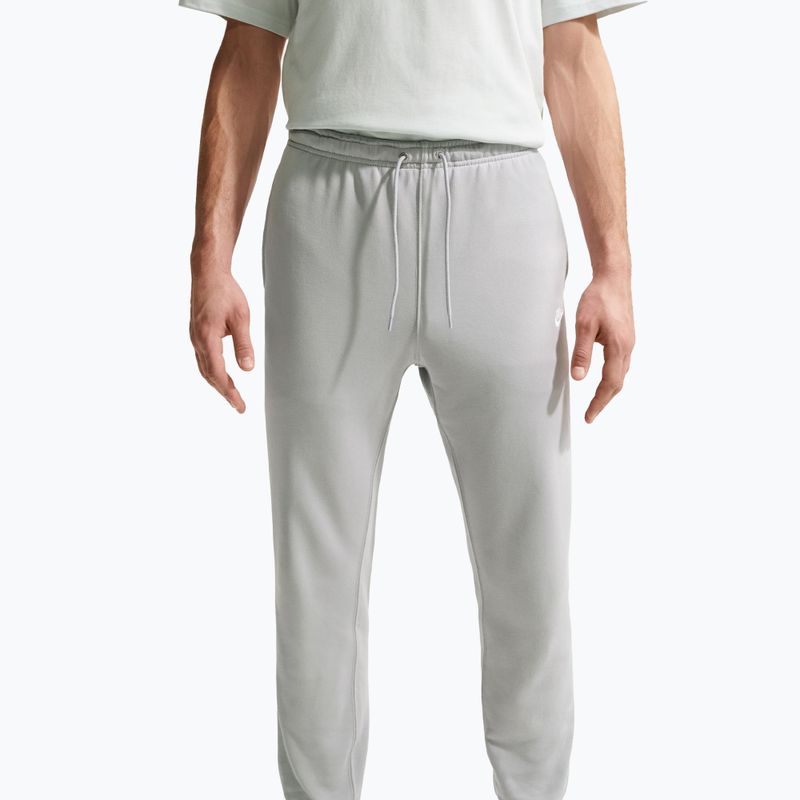 Spodnie męskie Nike Club French Terry Joggers light smoke grey/light smoke grey/white 4