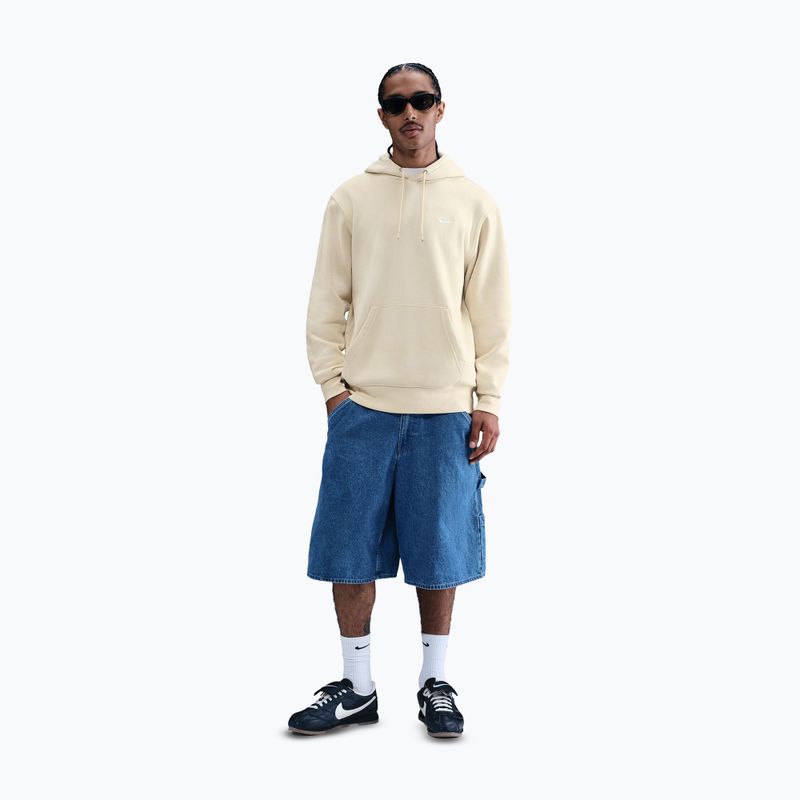 Bluza męska Nike Club Pullover Hoodie light khaki/light khaki/white 2