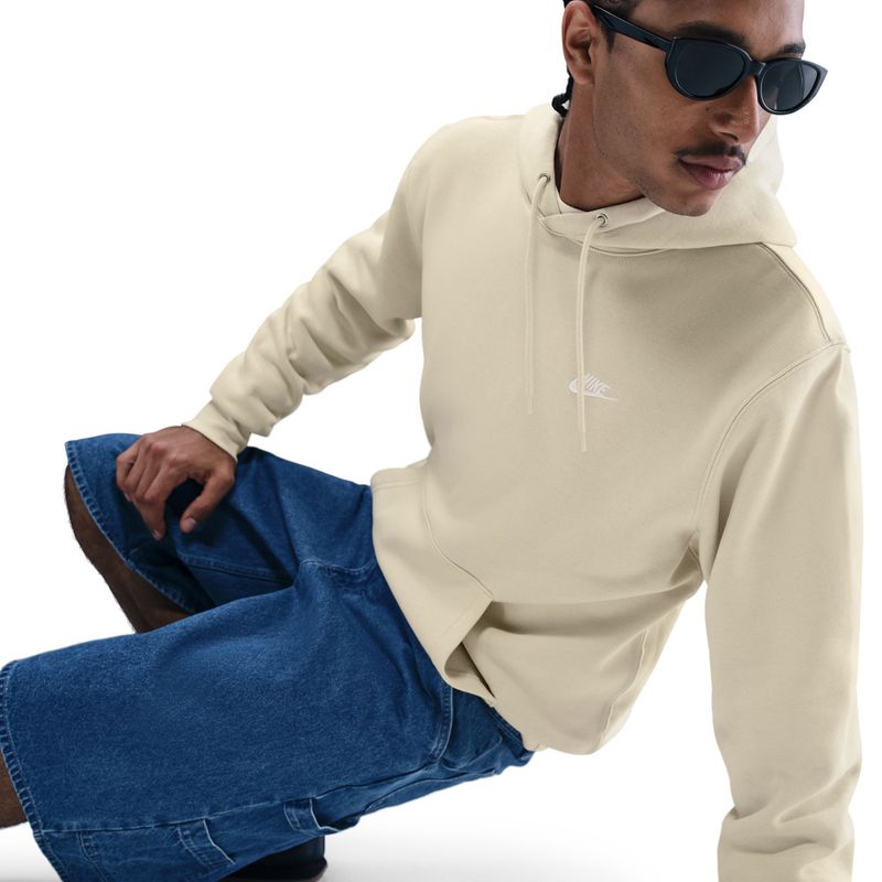 Bluza męska Nike Club Pullover Hoodie light khaki/light khaki/white 5