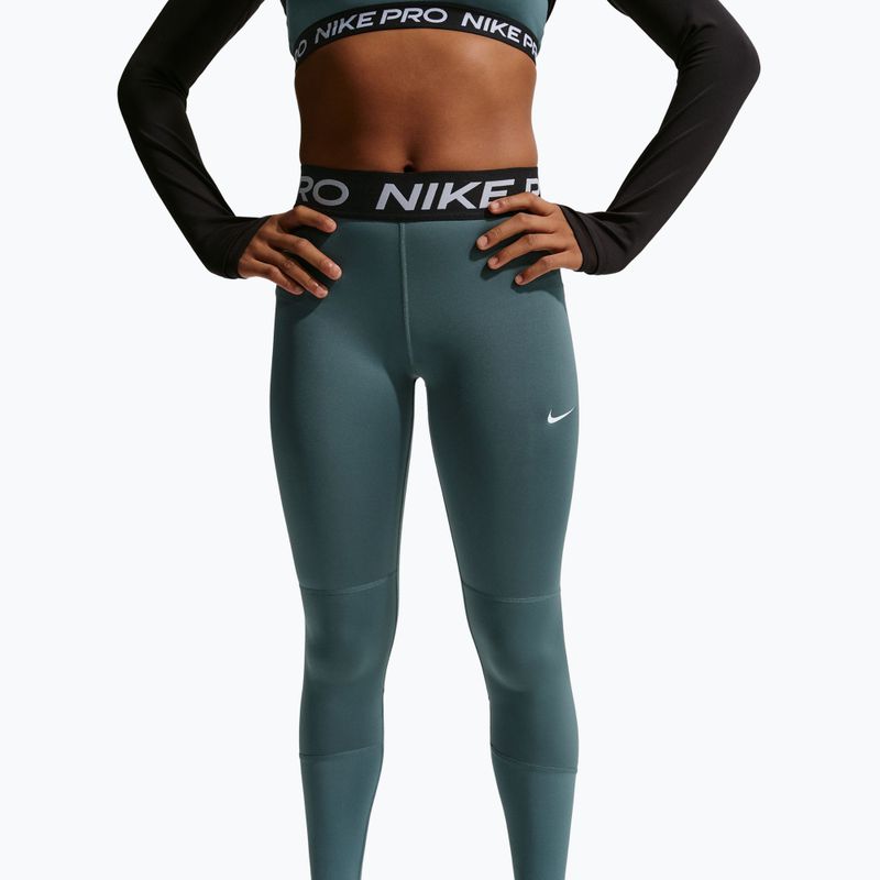 Legginsy dziecięce Nike Pro Dri-FIT mineral slate/black/white 4
