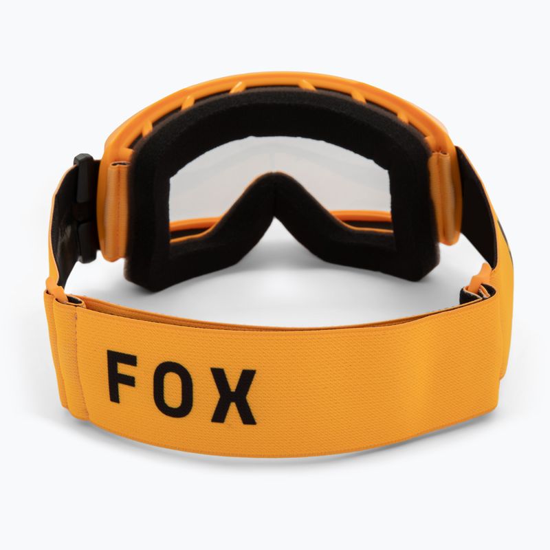 Gogle rowerowe dziecięce Fox Racing Main Core Jr tangerine/clear 3