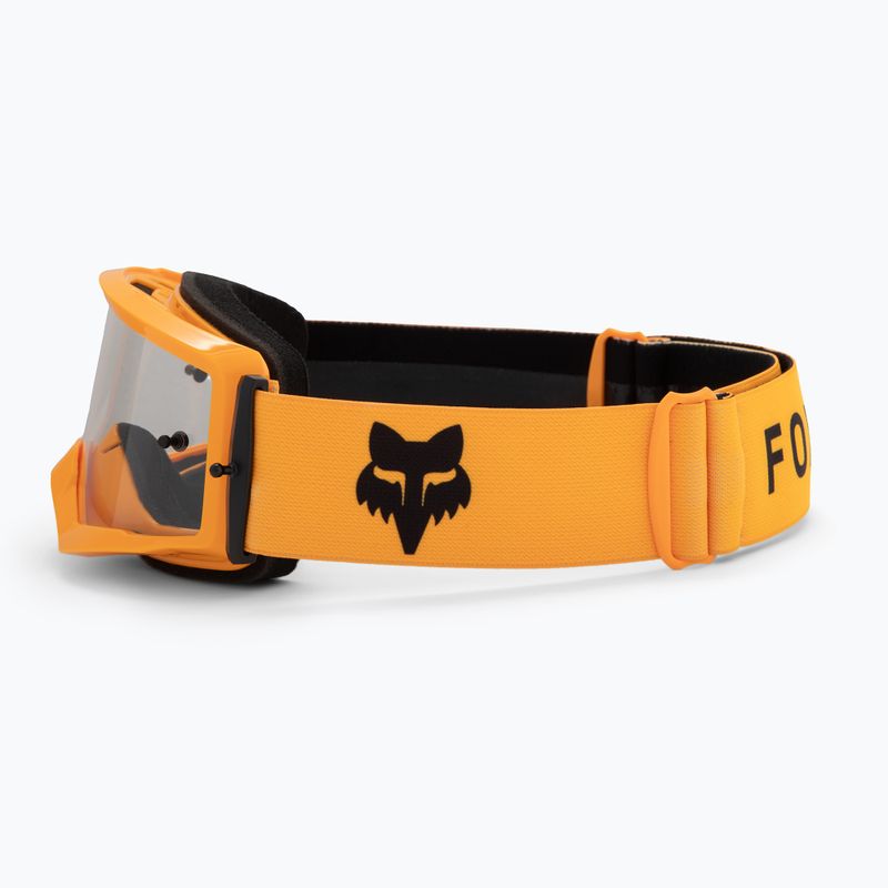 Gogle rowerowe dziecięce Fox Racing Main Core Jr tangerine/clear 4