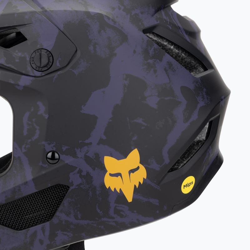 Kask rowerowy dziecięcy Fox Racing Rampage Image Print Jr plum 7