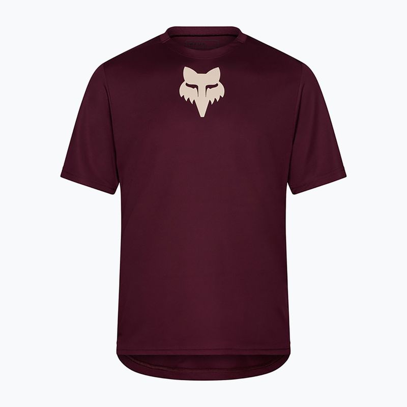 Koszulka rowerowa męska Fox Racing Ranger Fox Head SS dark maroon 5