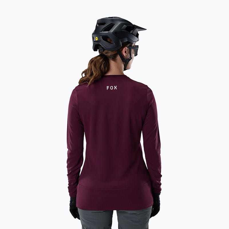 Longsleeve rowerowy damski Fox Racing Ranger Fox Head LS dark maroon 2