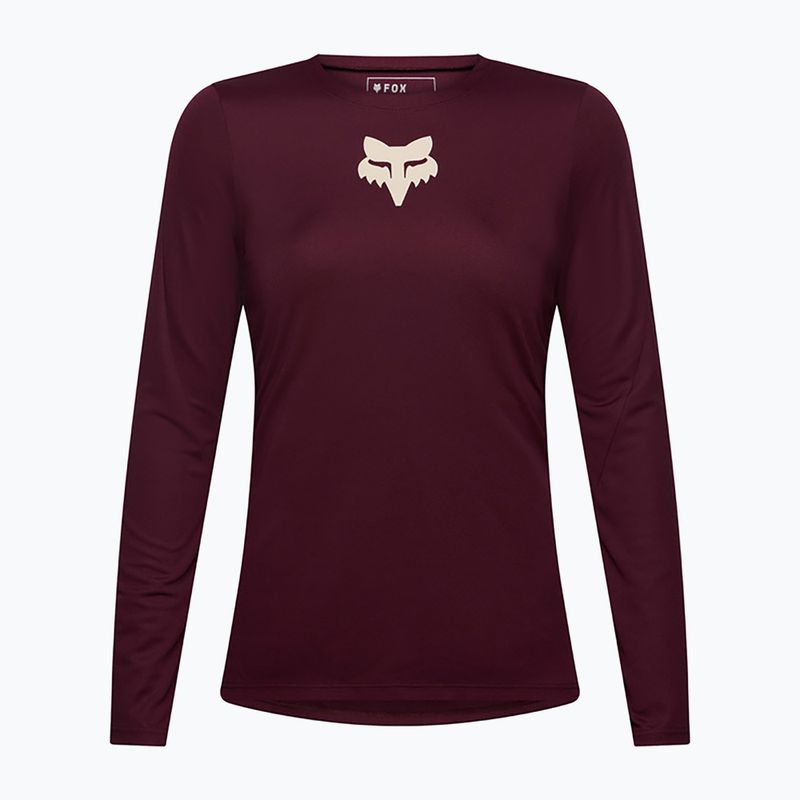 Longsleeve rowerowy damski Fox Racing Ranger Fox Head LS dark maroon 5