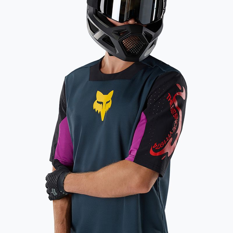 Koszulka rowerowa męska Fox Racing Defend Creation galaxy blue 3