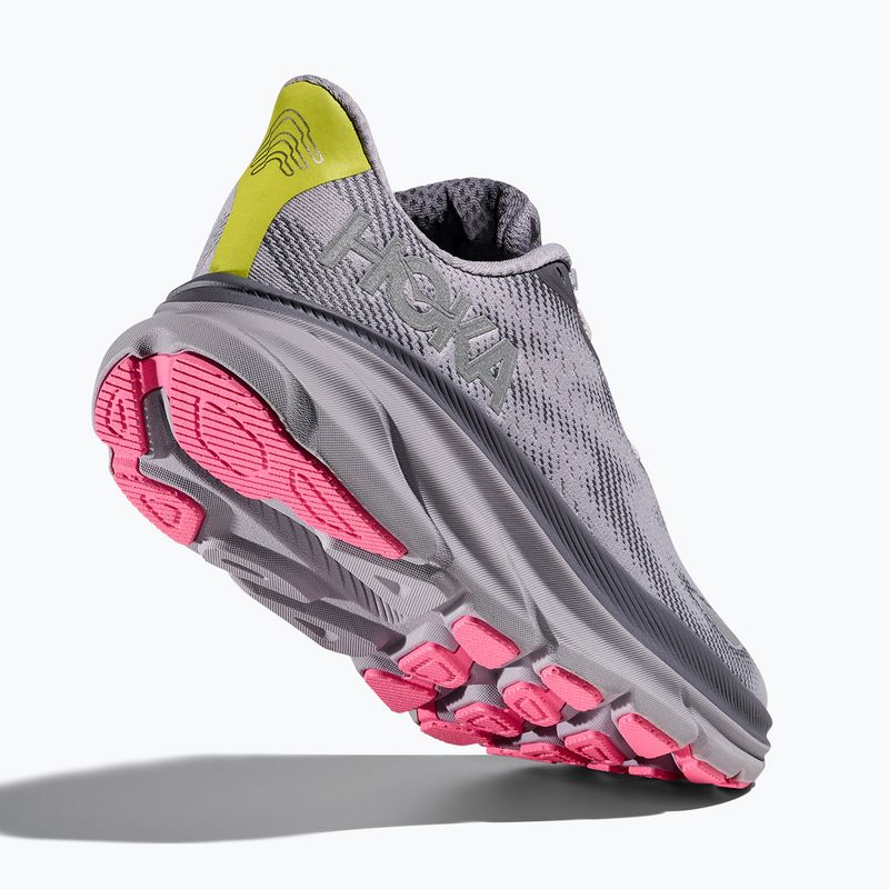 Buty do biegania damskie HOKA Clifton 9 GTXgrey skies/foggy green 5