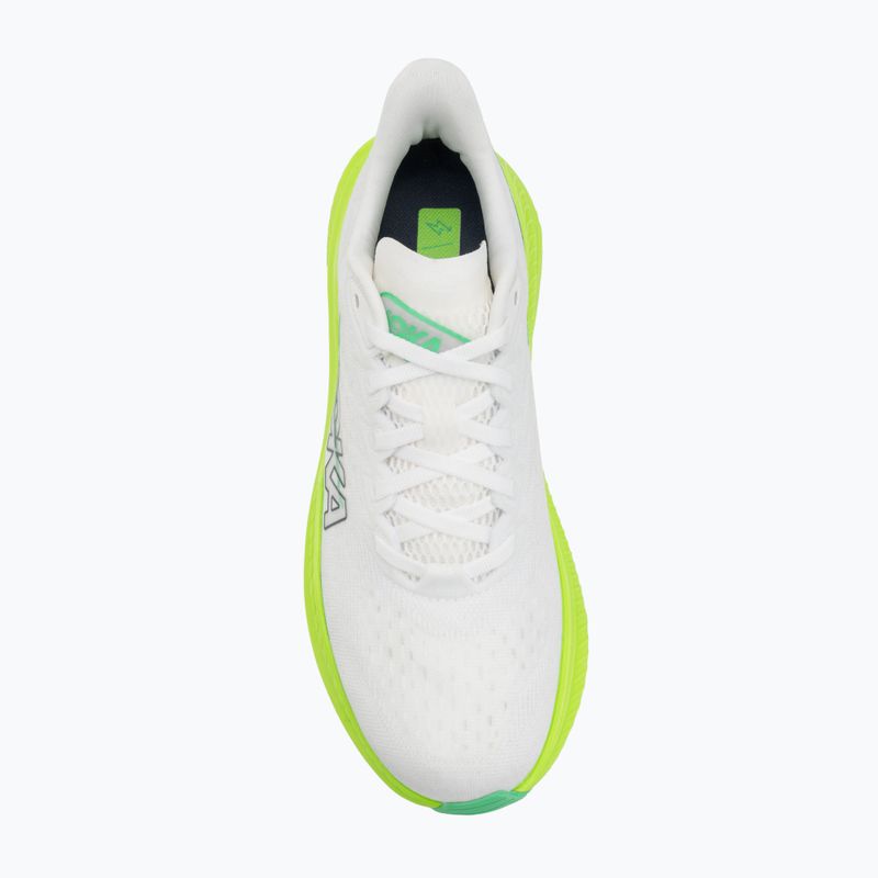 Buty do biegania męskie HOKA Mach 6 white/neon lime 5