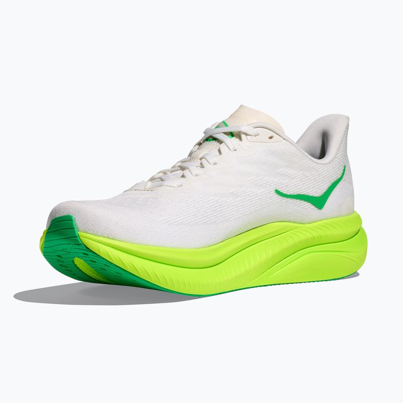 Buty do biegania męskie HOKA Mach 6 white/neon lime 4