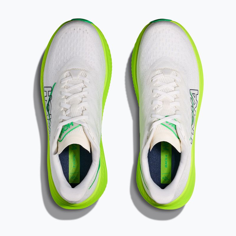 Buty do biegania męskie HOKA Mach 6 white/neon lime 8