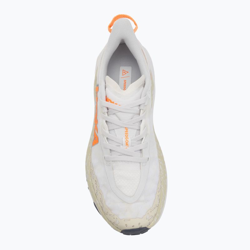 Buty do biegania męskie HOKA Speedgoat 6 white/neon tangerine 5