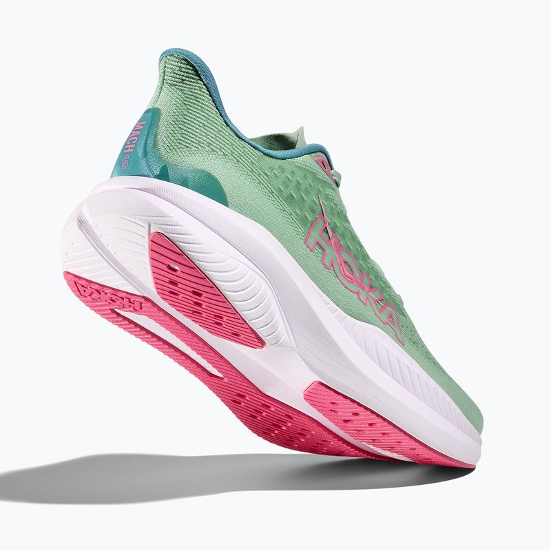 Buty do biegania damskie HOKA Mach 6 jadeite/alpine blue 5