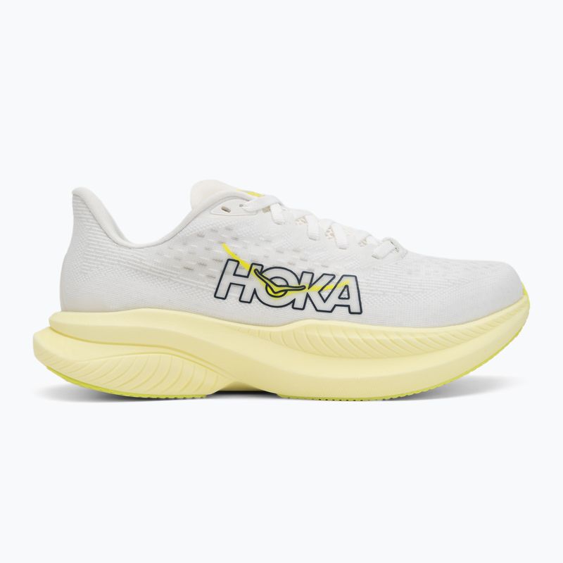 Buty do biegania damskie HOKA Mach 6 white/neon hoka citrus 2
