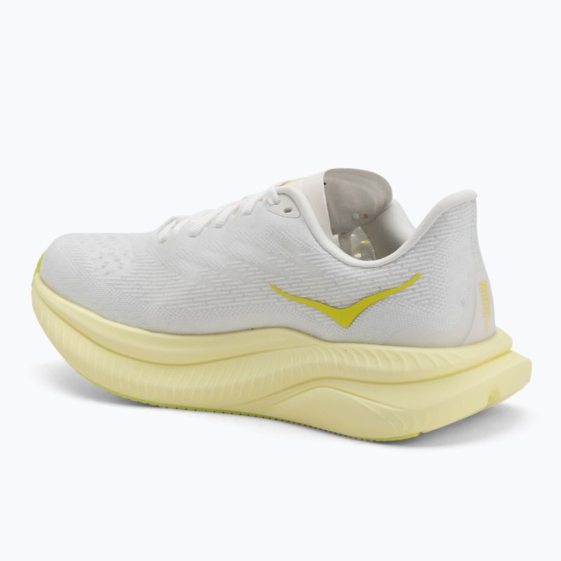 Buty do biegania damskie HOKA Mach 6 white/neon hoka citrus 3