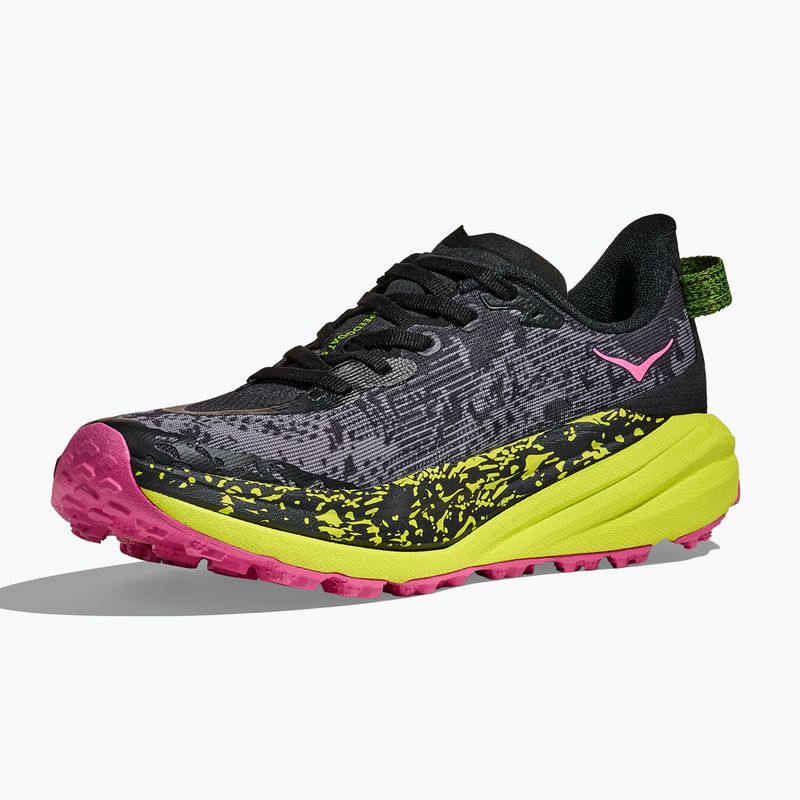 Buty do biegania damskie HOKA Speedgoat 6 black/neon rose 4
