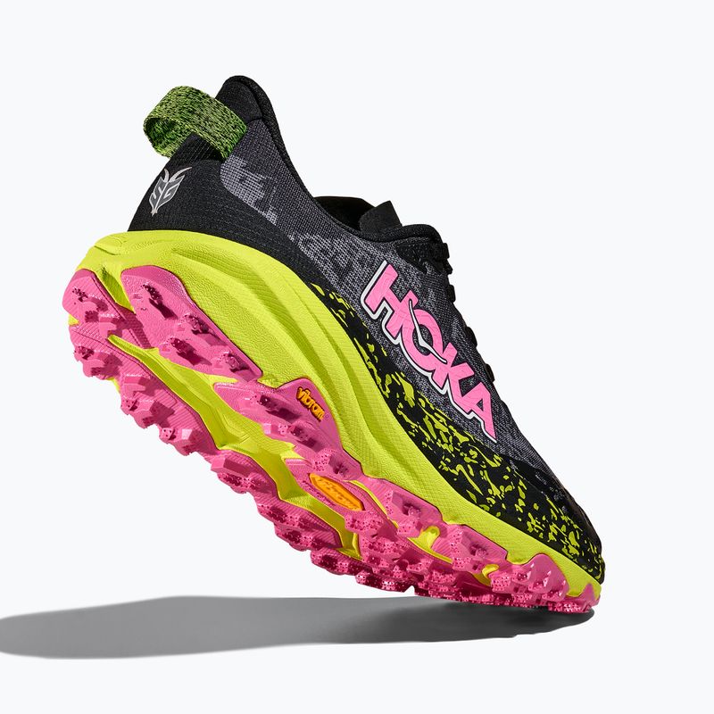 Buty do biegania damskie HOKA Speedgoat 6 black/neon rose 5
