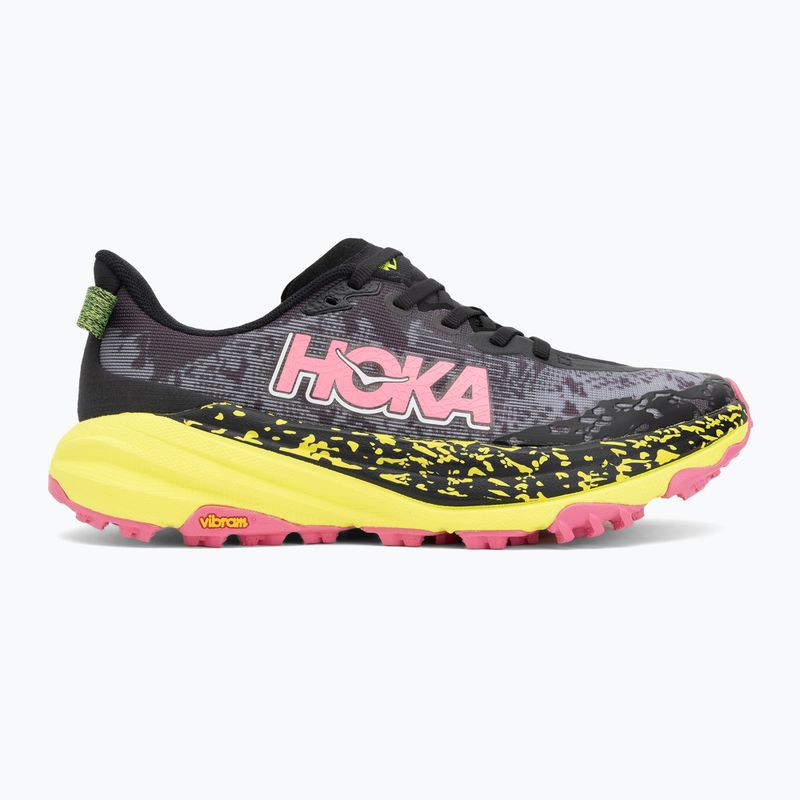 Buty do biegania damskie HOKA Speedgoat 6 black/neon rose 2
