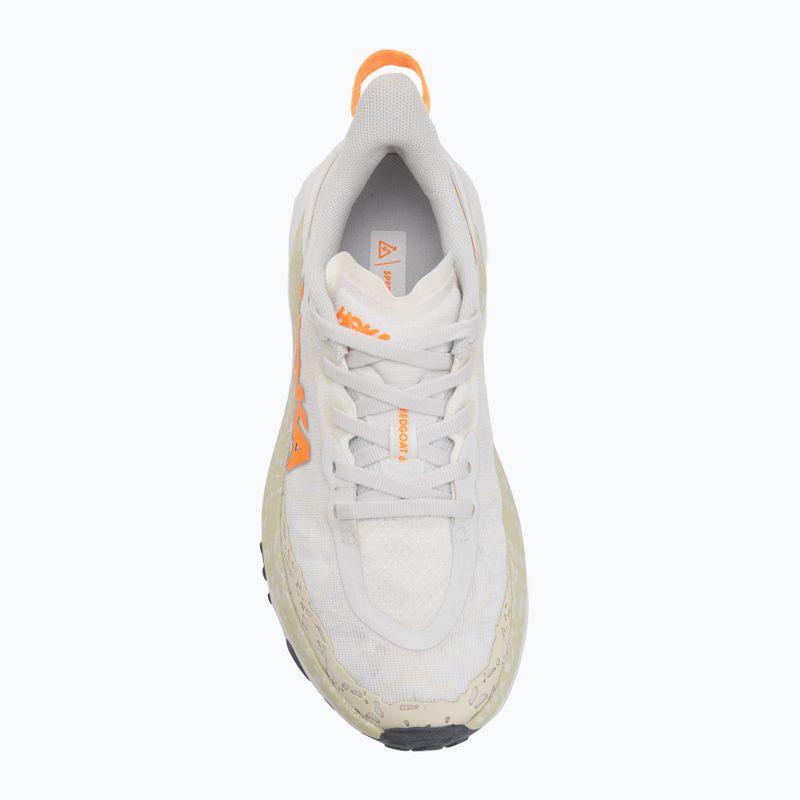 Buty do biegania damskie HOKA Speedgoat 6 white/neon tangerine 5