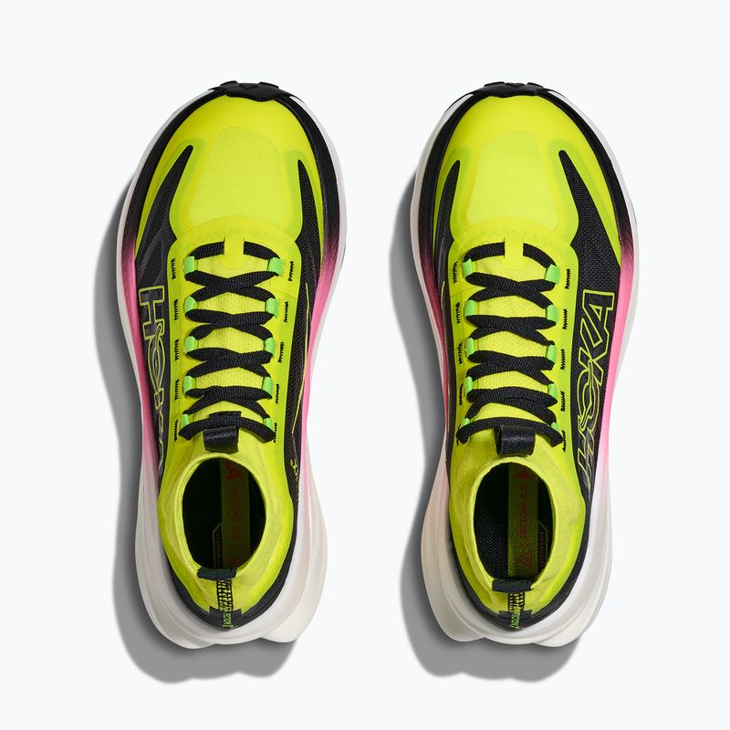 Buty do biegania damskie HOKA Tecton X 3 neon hoka citrus/black 8