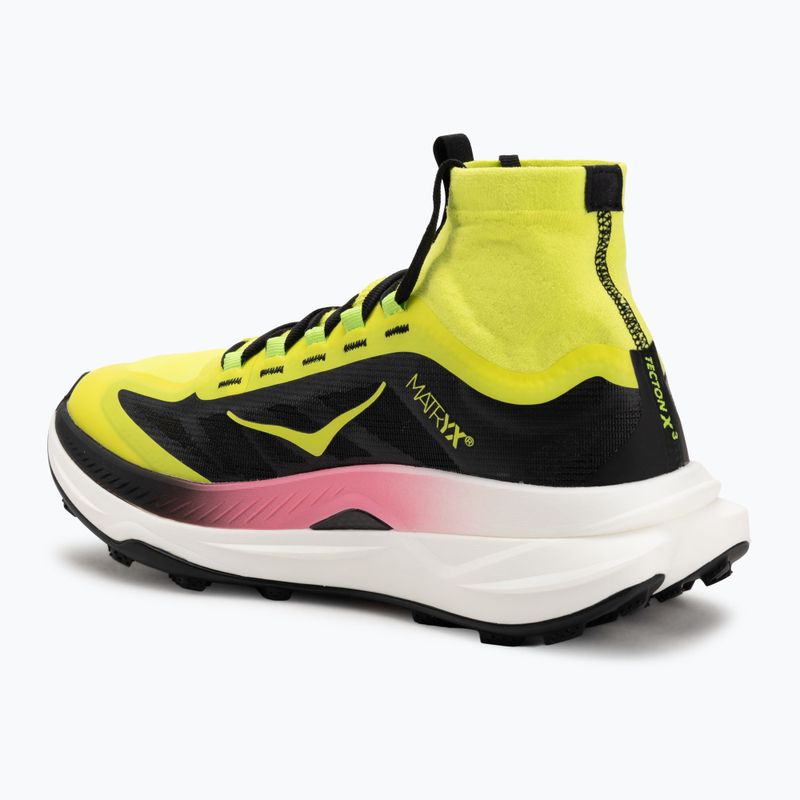 Buty do biegania damskie HOKA Tecton X 3 neon hoka citrus/black 3