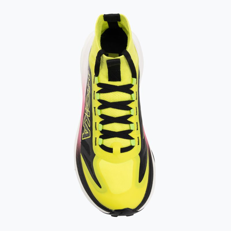 Buty do biegania damskie HOKA Tecton X 3 neon hoka citrus/black 5
