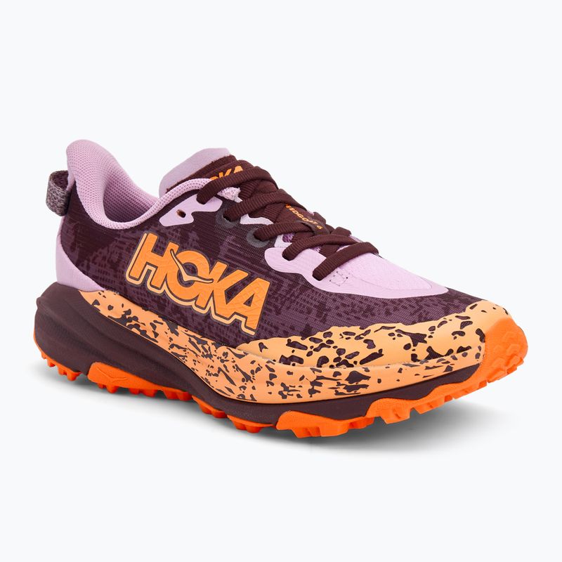 Buty do biegania dziecięce HOKA Speedgoat 6 flower nectar/neon tangerine
