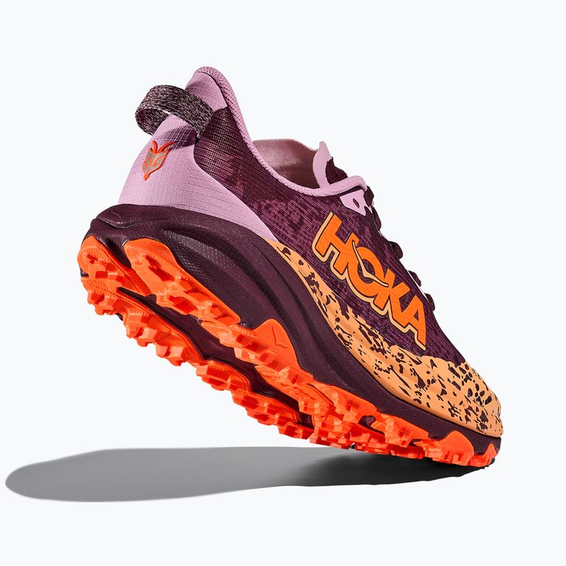 Buty do biegania dziecięce HOKA Speedgoat 6 flower nectar/neon tangerine 5
