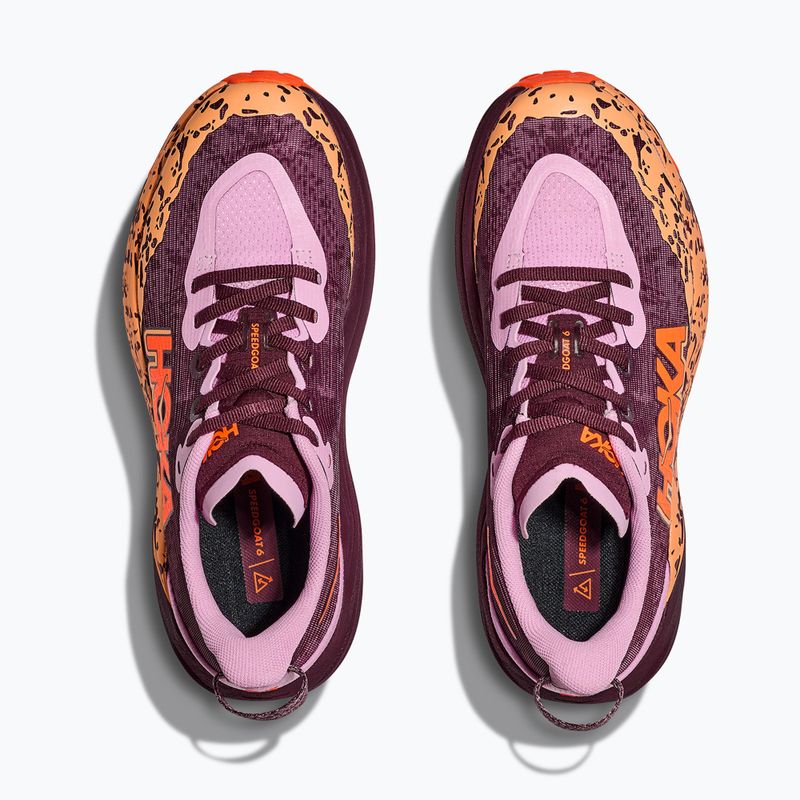 Buty do biegania dziecięce HOKA Speedgoat 6 flower nectar/neon tangerine 8
