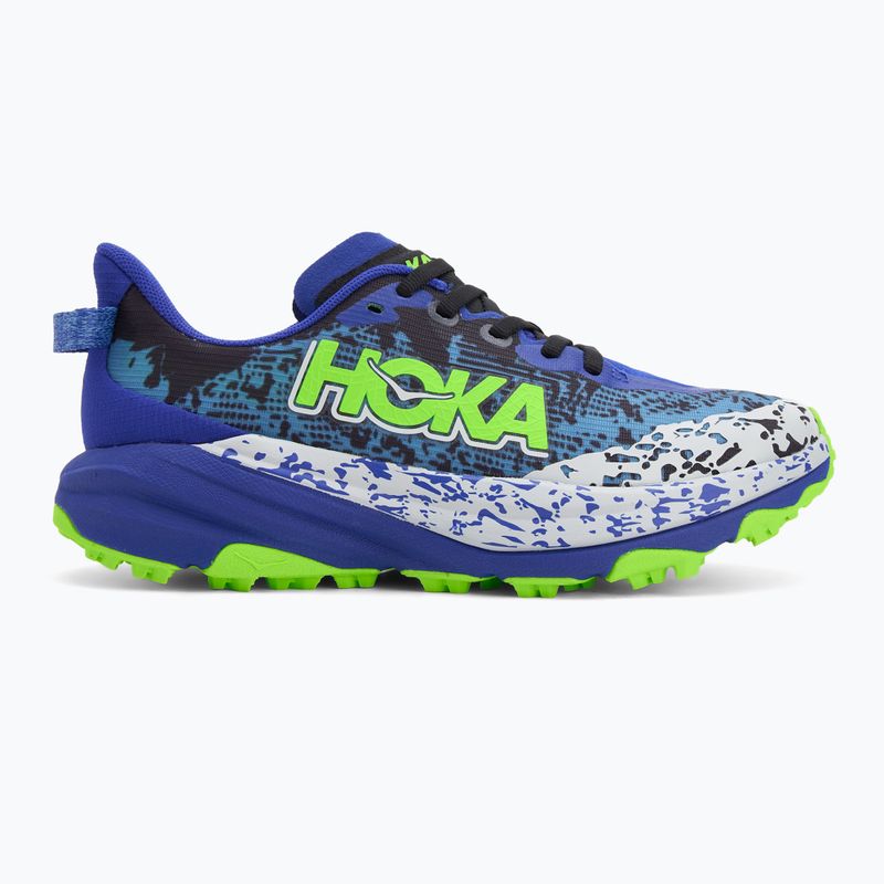 Buty do biegania dziecięce HOKA Speedgoat 6 night sky/neon lime 2