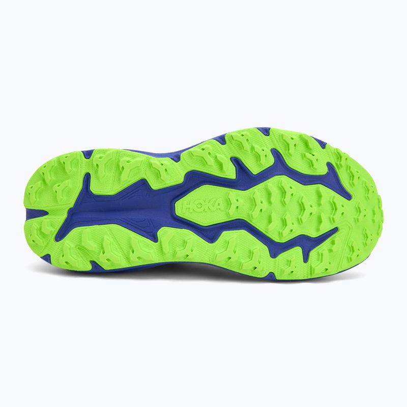 Buty do biegania dziecięce HOKA Speedgoat 6 night sky/neon lime 4
