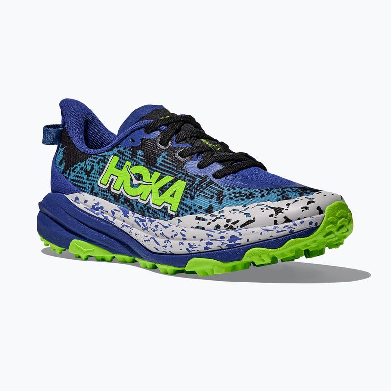 Buty do biegania dziecięce HOKA Speedgoat 6 night sky/neon lime