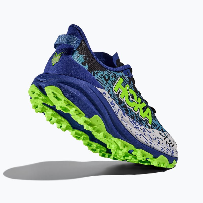 Buty do biegania dziecięce HOKA Speedgoat 6 night sky/neon lime 5
