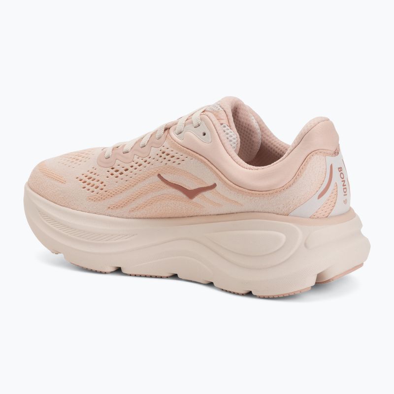 Buty do biegania damskie HOKA Bondi 9 rose latte/rose cream 3